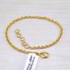 8+1"inch Brass Bracelet H - PBB999  18K Yellow Gold Plated Designer Chain Bracelet